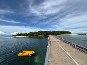 船を降りてグリーン島に向かう時