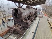 臨津閣平和公園 破壊された蒸気機関車