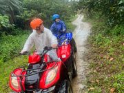 雨の中のバギー体験