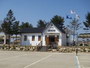 月井里駅　京元線の韓国側北限の駅（復元、運休中）