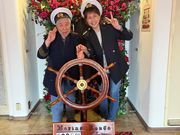 マリンルージュ船長気分でハイポーズ