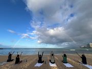 虹が綺麗でした♡