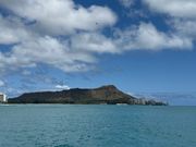 船の上から見たダイヤモンドヘッド