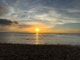 ザビーチの夕日
