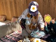 地元のレストランで