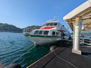 乗船したジェットホイル