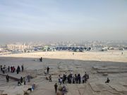 クフ王のピラミッドから町