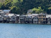 遊覧船から撮った舟屋