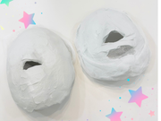 できあがった石膏マスク✳︎*･