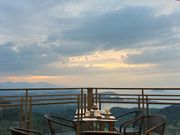 九份の夕焼けが見えるカフェ