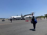 屋久島空港にて