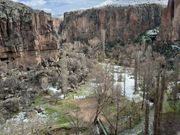 小雪の中、ハイキングしました