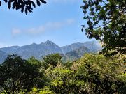 晴れていたので翁岳が見えた