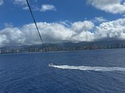 パラセーリング上がる途中の写真