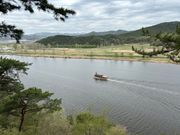 白馬江クルーズ（船は当時のものを再現しているそう）