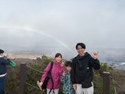 キラウェア火山と虹