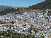 丘の上のスペインモスクから見たシャウエンの街