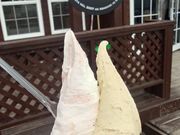 網走にあるジェラート屋さんにて