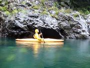 雨でもこの透明度。
