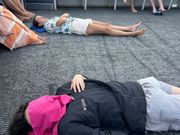 休憩時間は甲板でチルタイム