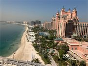 空から見るアトランティス・ザ・パームはとても綺麗です