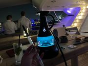 船内では電子シーシャも無料でオーダー可能