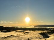 気球からの景色の初日の出