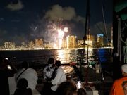 カクテル飲みながら花火鑑賞