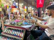 サンドボトル作製中