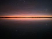 ウユニ塩湖の夜