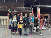 吉備津神社　茶屋町鬼保存会の方々と