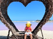 ピンクレイク　ハートオブジェ