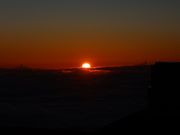 燃えるような夕焼け