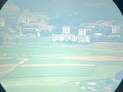 望遠鏡から見えた北朝鮮の建物の数々