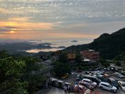 九份からの夕日