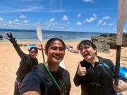 ガイドの「そーまっする」とスリーショット