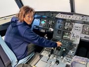 エアバス機のコックピットで