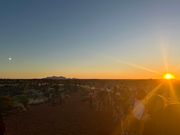 ラクダに乗って見るサンセット