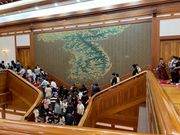 中央階段の朝鮮半島の地図