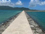 エリーが走った桟橋