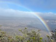 キラウエア火山での虹