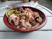 ヒロ市内でのポケ丼