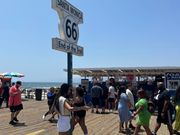 サンタモニカ・ルート66サイン