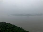 展望台より対岸の北朝鮮を望む