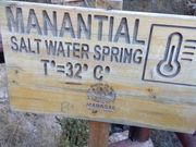 塩濃度90%の湧き出る水