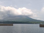船上から見た桜島