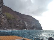 カウアイ島北側の滝