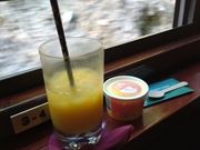 ドリンクとマンゴーアイス