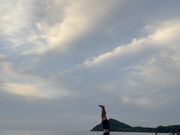 金城さんの三点倒立