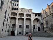 バルセロナ旧市街にて